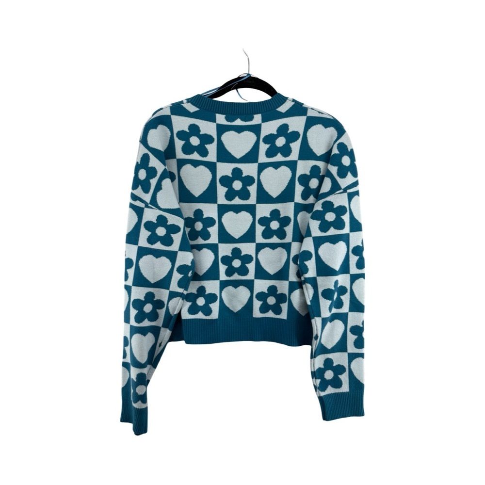 Debut Blue Heart/Flower Sweater - Picture 6 of 9